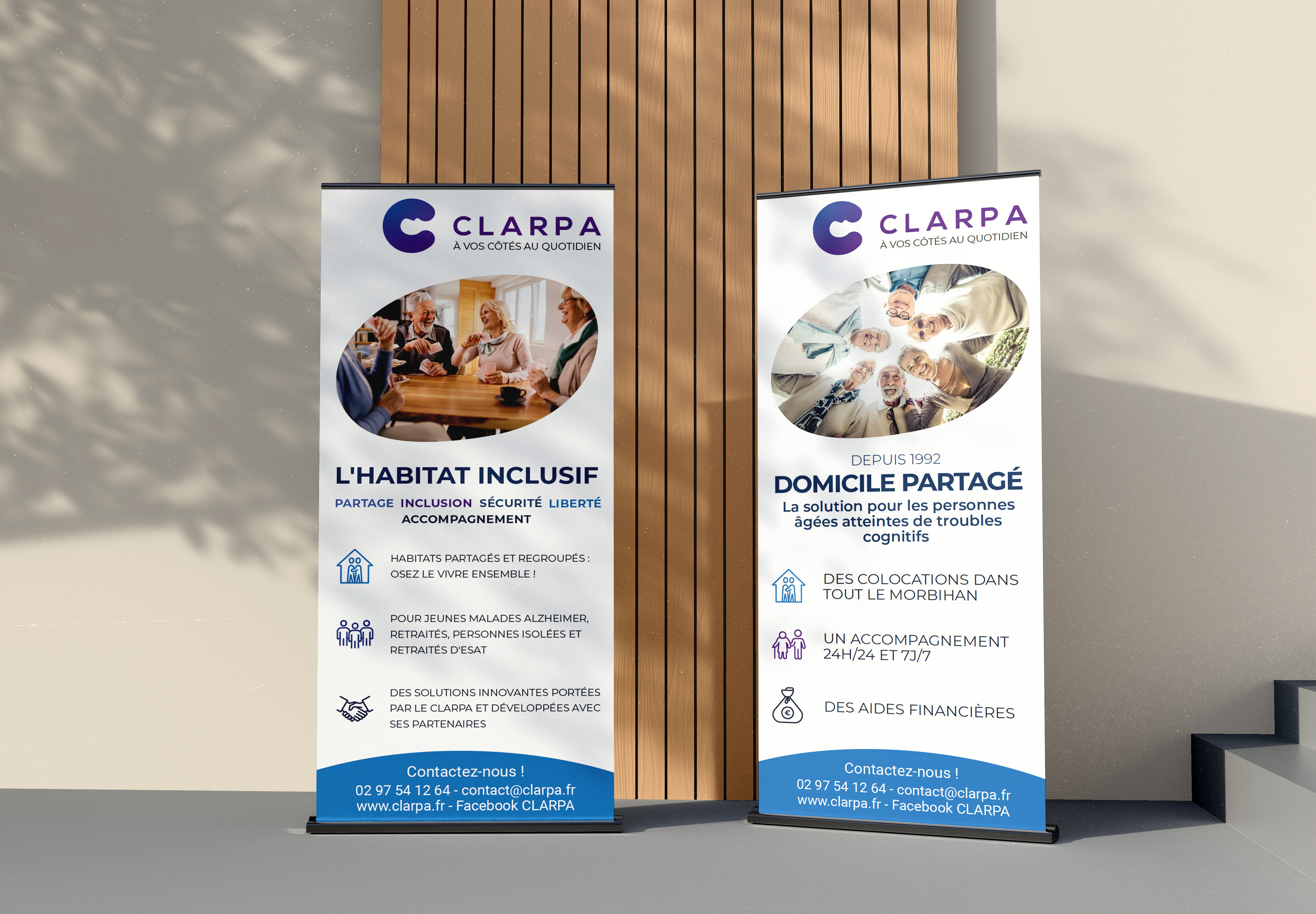 Mockup roll-up Habitat inclusif et Domicile partagé